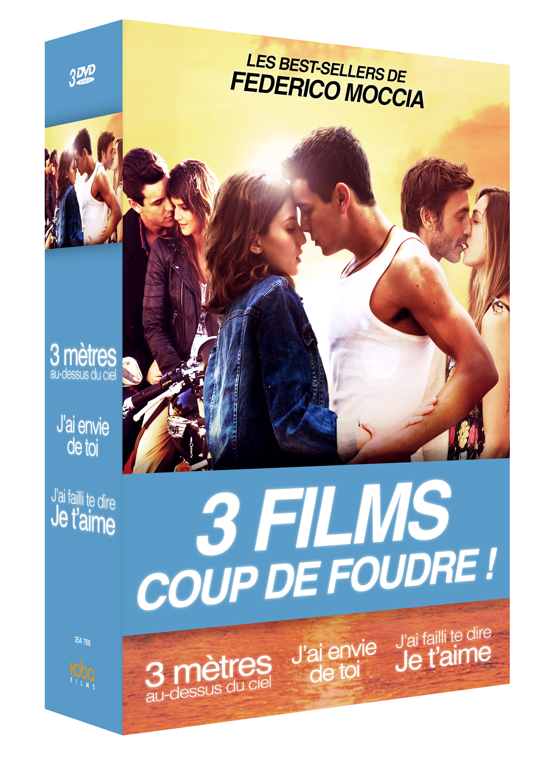 3 COMEDIES ROMANTIQUES D'APRES FEDERICO MOCCIA (3 DVD)